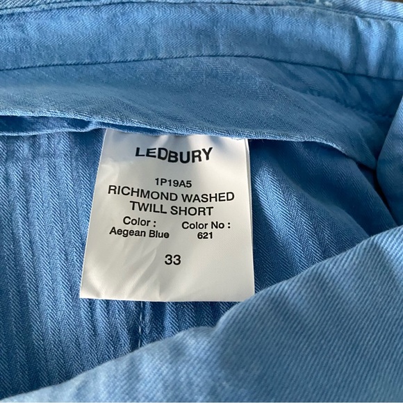 Ledbury men’s Richmond washed twill short size 33 - Picture 9 of 10